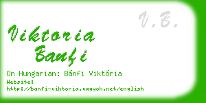 viktoria banfi business card